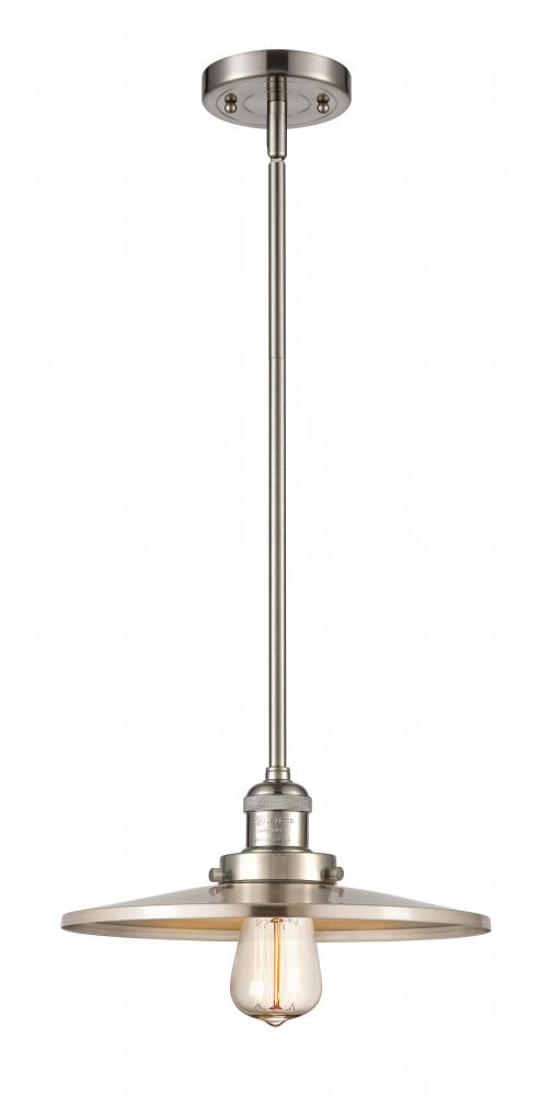 Appalachian - 1 Light - 12 inch - Brushed Satin Nickel - Stem Hung - Mini Pendant