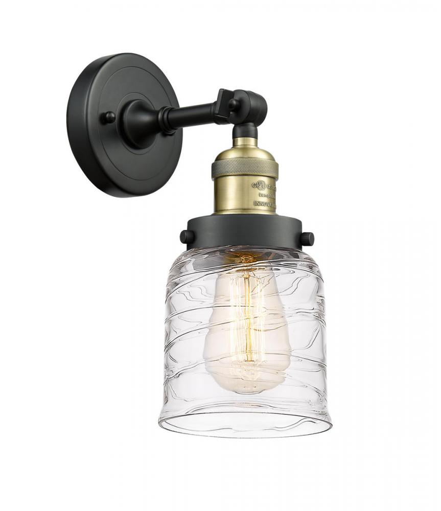 Bell - 1 Light - 5 inch - Black Antique Brass - Adjustable Sconce