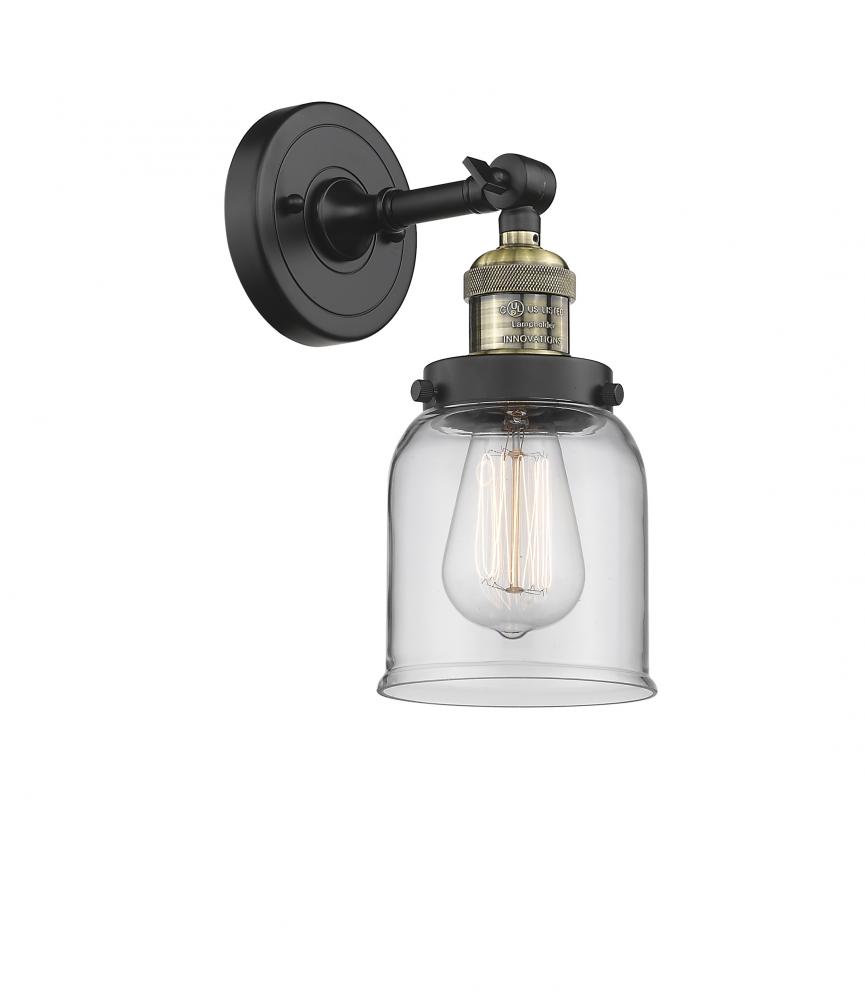 Bell - 1 Light - 5 inch - Black Antique Brass - Adjustable Sconce