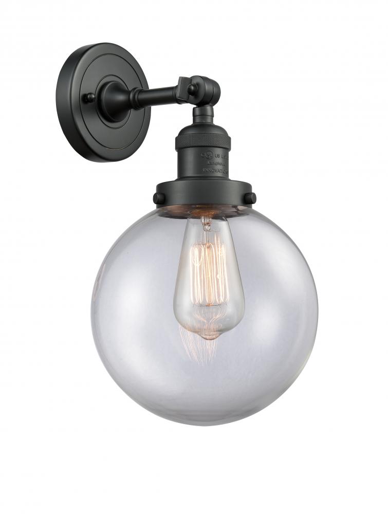 Beacon - 1 Light - 8 inch - Matte Black - Adjustable Sconce