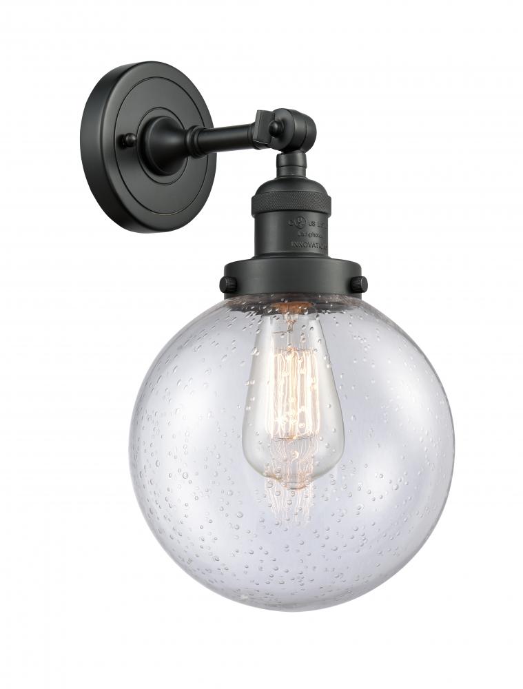 Beacon - 1 Light - 8 inch - Matte Black - Adjustable Sconce