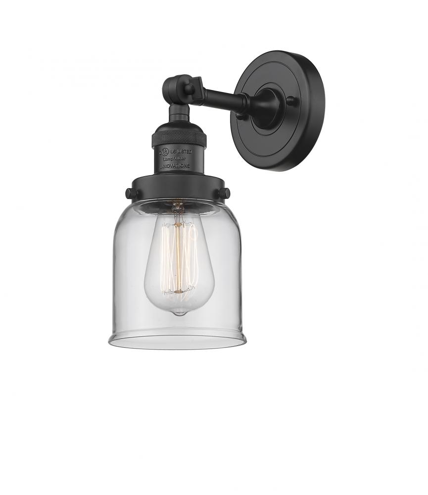 Bell - 1 Light - 5 inch - Matte Black - Adjustable Sconce