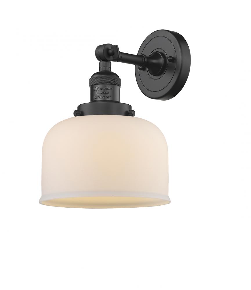 Bell - 1 Light - 8 inch - Matte Black - Adjustable Sconce