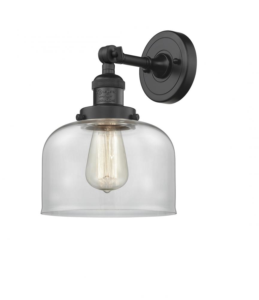 Bell - 1 Light - 8 inch - Matte Black - Adjustable Sconce