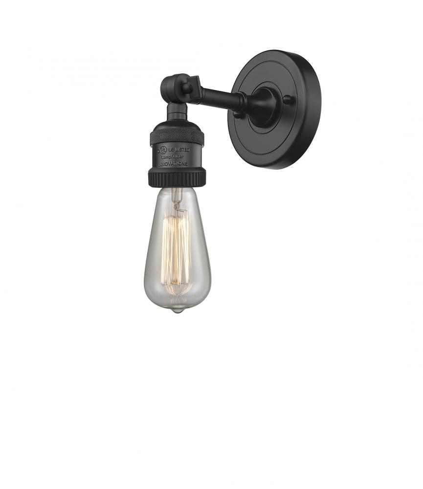 Bare Bulb - 1 Light - 5 inch - Matte Black - Adjustable Sconce