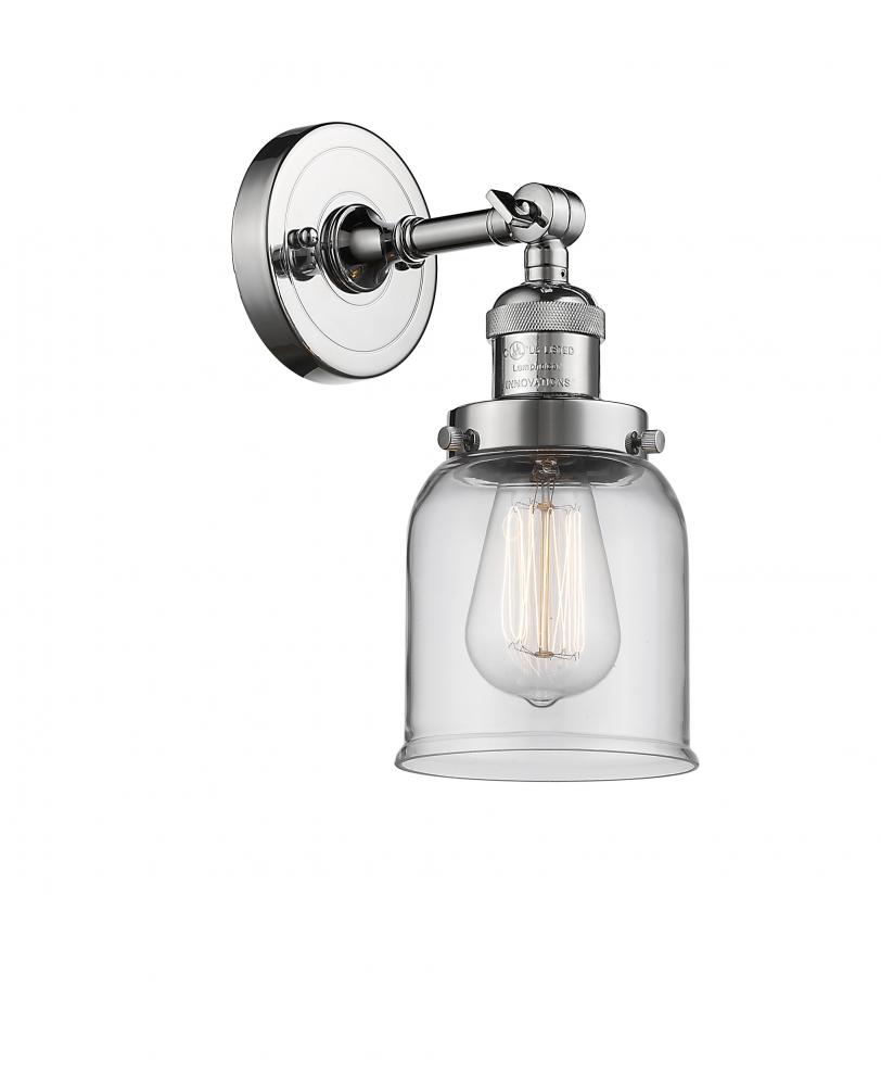 Bell - 1 Light - 5 inch - Polished Chrome - Adjustable Sconce