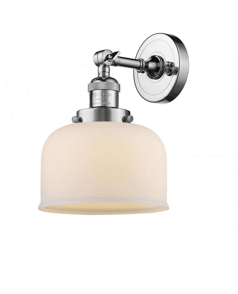 Bell - 1 Light - 8 inch - Polished Chrome - Adjustable Sconce