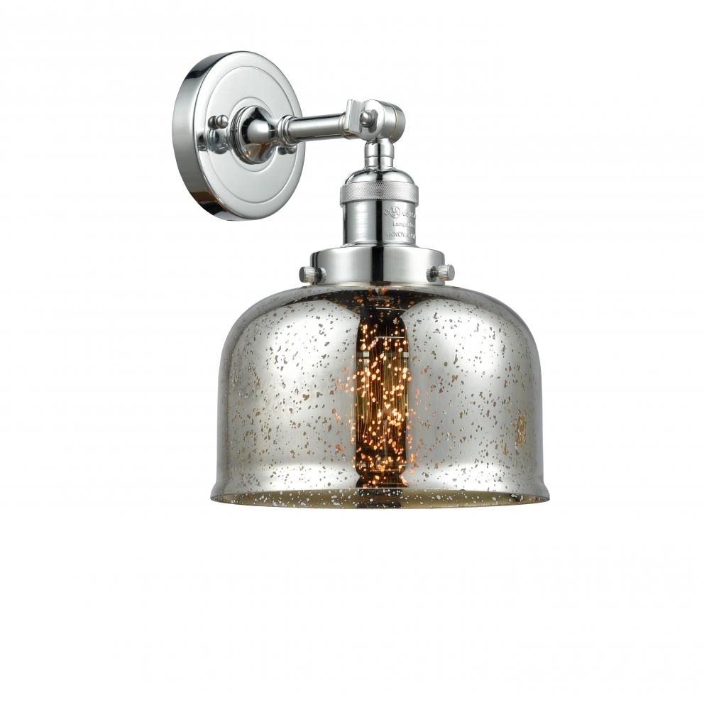 Bell - 1 Light - 8 inch - Polished Chrome - Adjustable Sconce