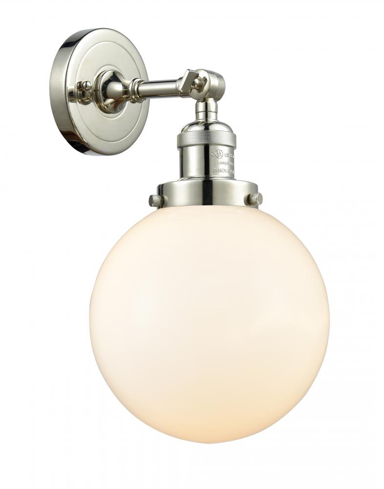 Beacon - 1 Light - 8 inch - Polished Nickel - Adjustable Sconce