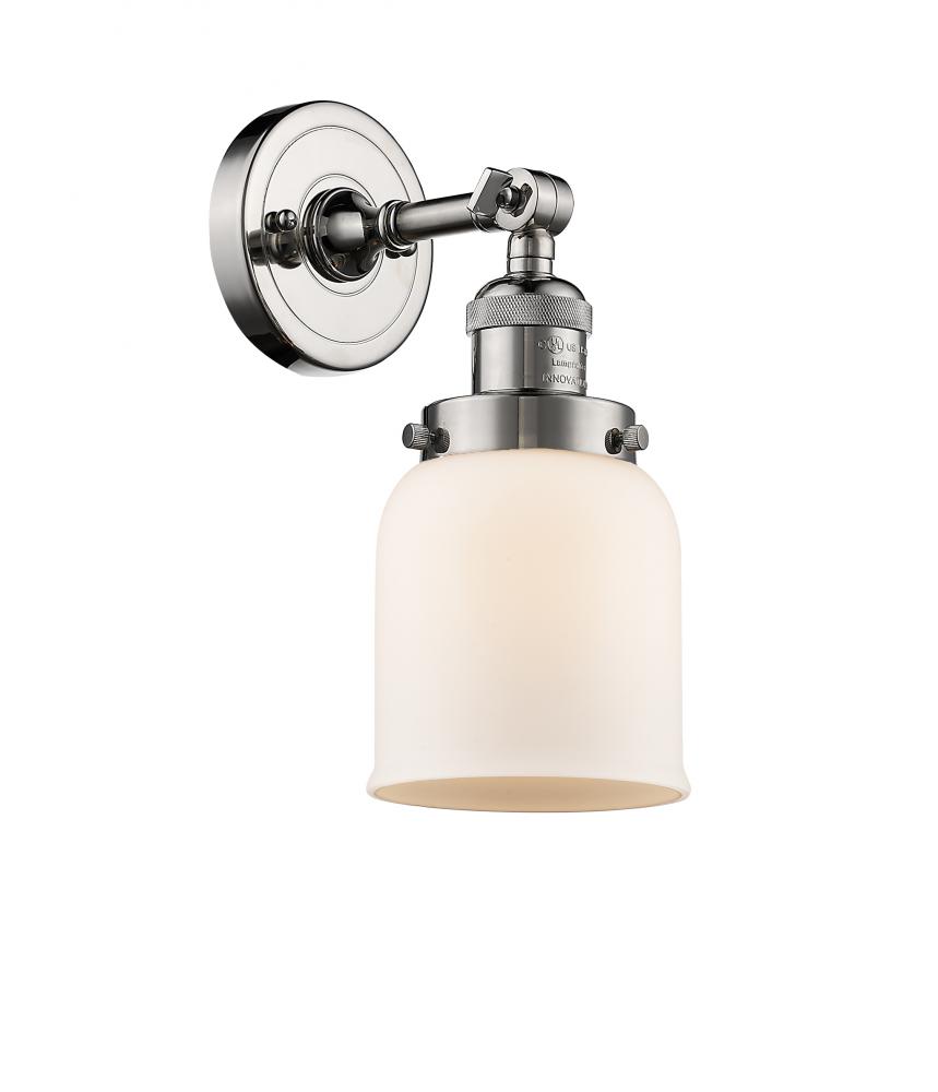 Bell - 1 Light - 5 inch - Polished Nickel - Adjustable Sconce