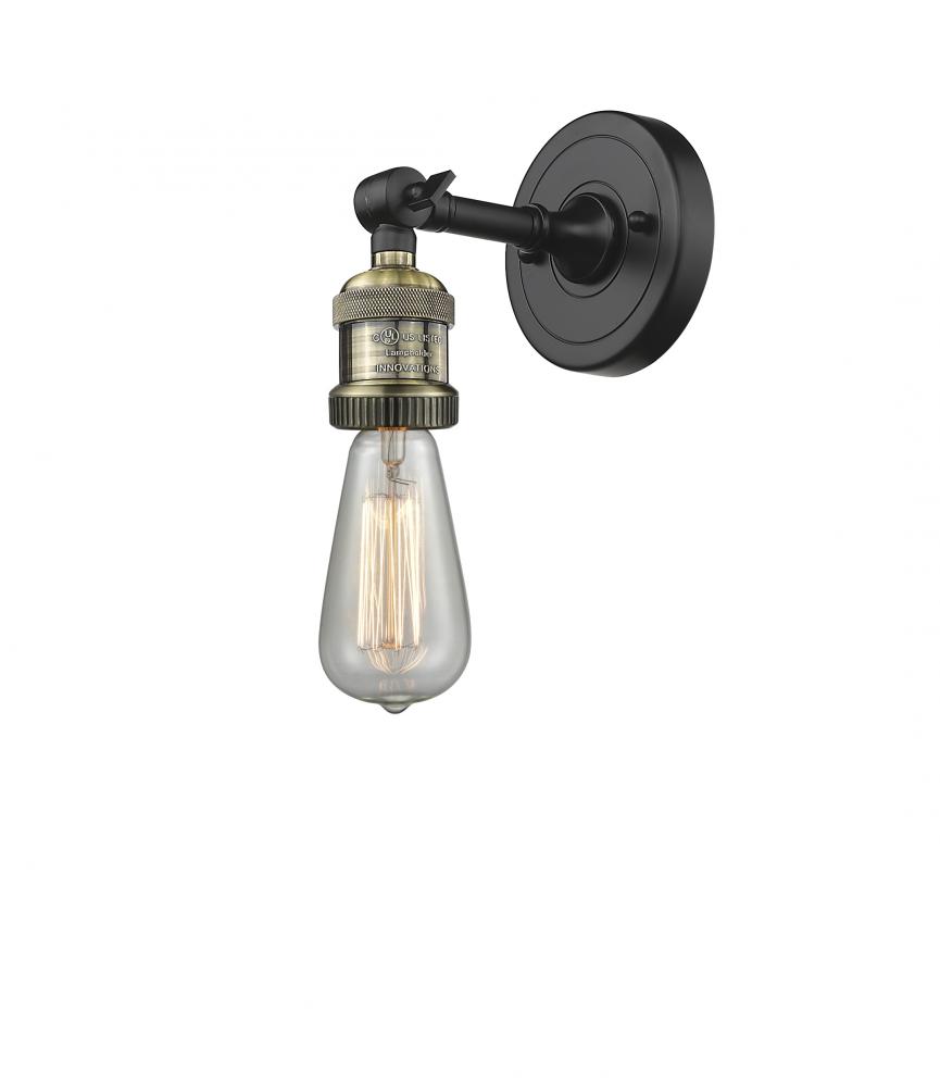 Bare Bulb - 1 Light - 5 inch - Black Antique Brass - Sconce