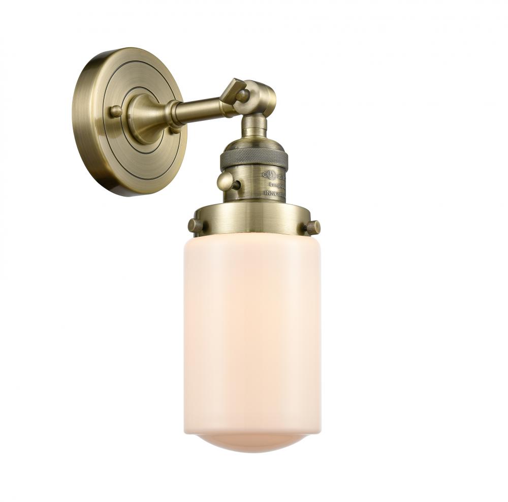 Dover - 1 Light - 5 inch - Antique Brass - Adjustable Sconce