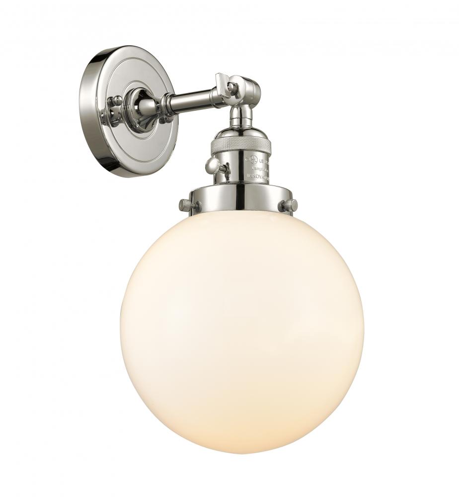 Beacon - 1 Light - 8 inch - Polished Nickel - Adjustable Sconce