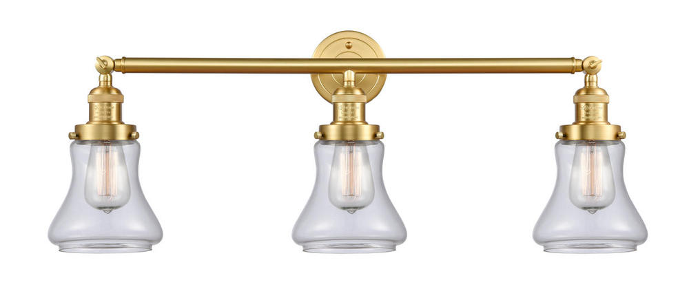 Bellmont - 3 Light - 30 inch - Satin Gold - Bath Vanity Light