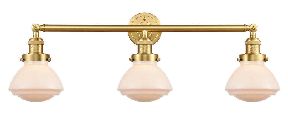 Olean - 3 Light - 31 inch - Satin Gold - Bath Vanity Light