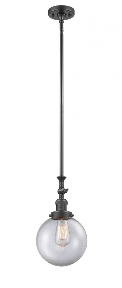 Beacon - 1 Light - 8 inch - Oil Rubbed Bronze - Stem Hung - Mini Pendant