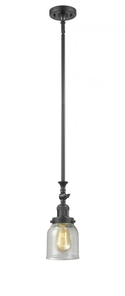 Bell - 1 Light - 5 inch - Oil Rubbed Bronze - Stem Hung - Adjustable Mini Pendant