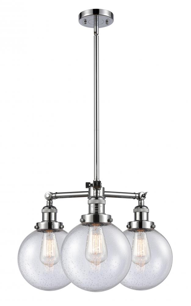 Beacon - 3 Light - 22 inch - Polished Chrome - Stem Hung - Chandelier