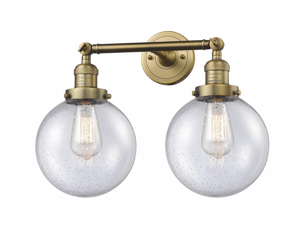 Beacon - 2 Light - 19 inch - Brushed Brass - Adjustable Bath Vanity Light