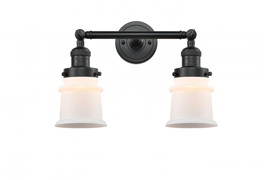 Canton - 2 Light - 17 inch - Matte Black - Bath Vanity Light