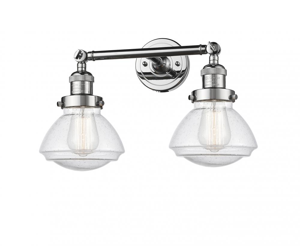 Olean - 2 Light - 17 inch - Polished Chrome - Adjustable Bath Vanity Light