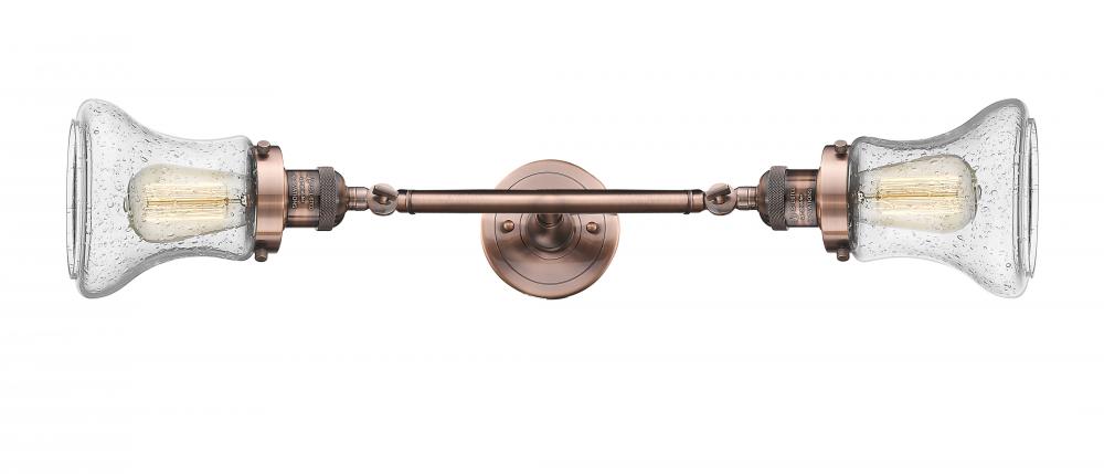 Bellmont - 2 Light - 6 inch - Antique Copper - Adjustable Bath Vanity Light