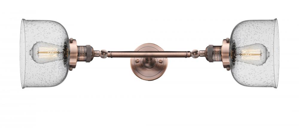 Bell - 2 Light - 8 inch - Antique Copper - Adjustable Bath Vanity Light