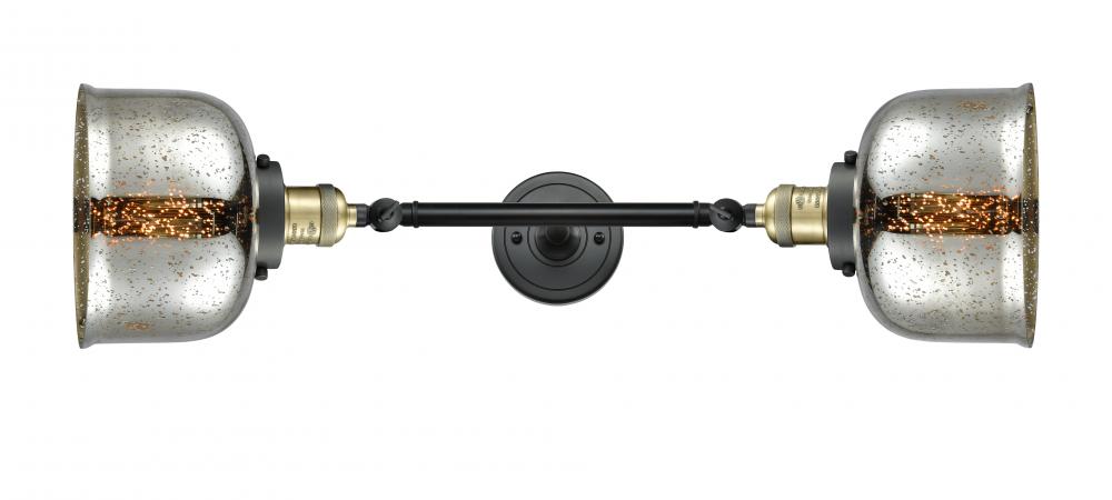 Bell - 2 Light - 8 inch - Black Antique Brass - Adjustable Bath Vanity Light