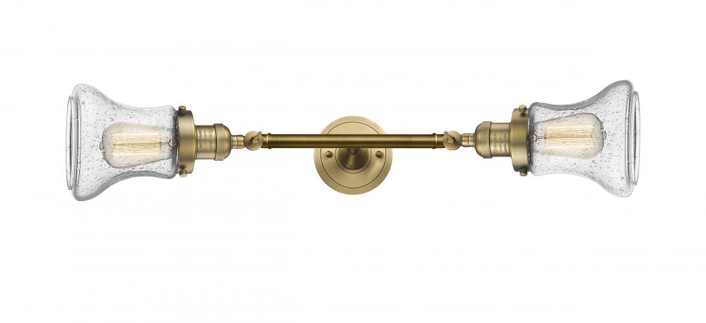 Bellmont - 2 Light - 6 inch - Brushed Brass - Adjustable Bath Vanity Light