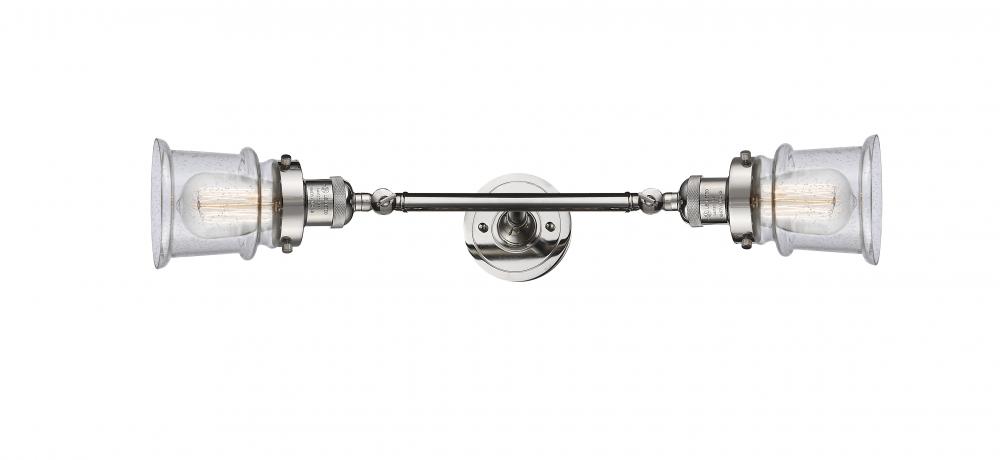 Canton - 2 Light - 6 inch - Polished Nickel - Bath Vanity Light