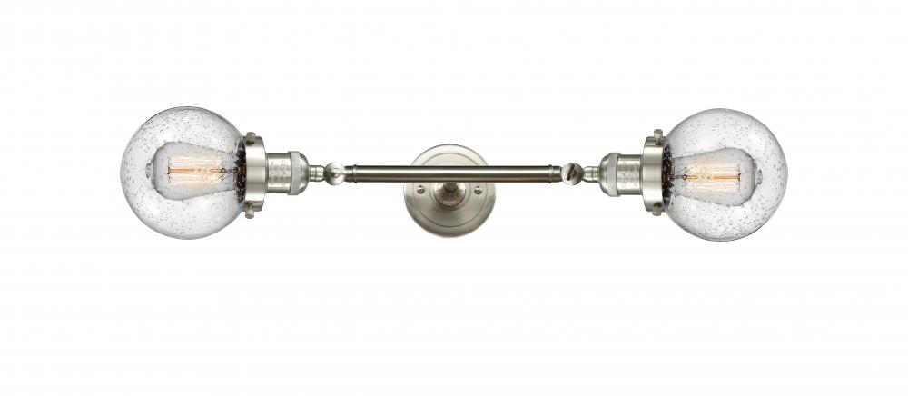 Beacon - 2 Light - 6 inch - Brushed Satin Nickel - Bath Vanity Light