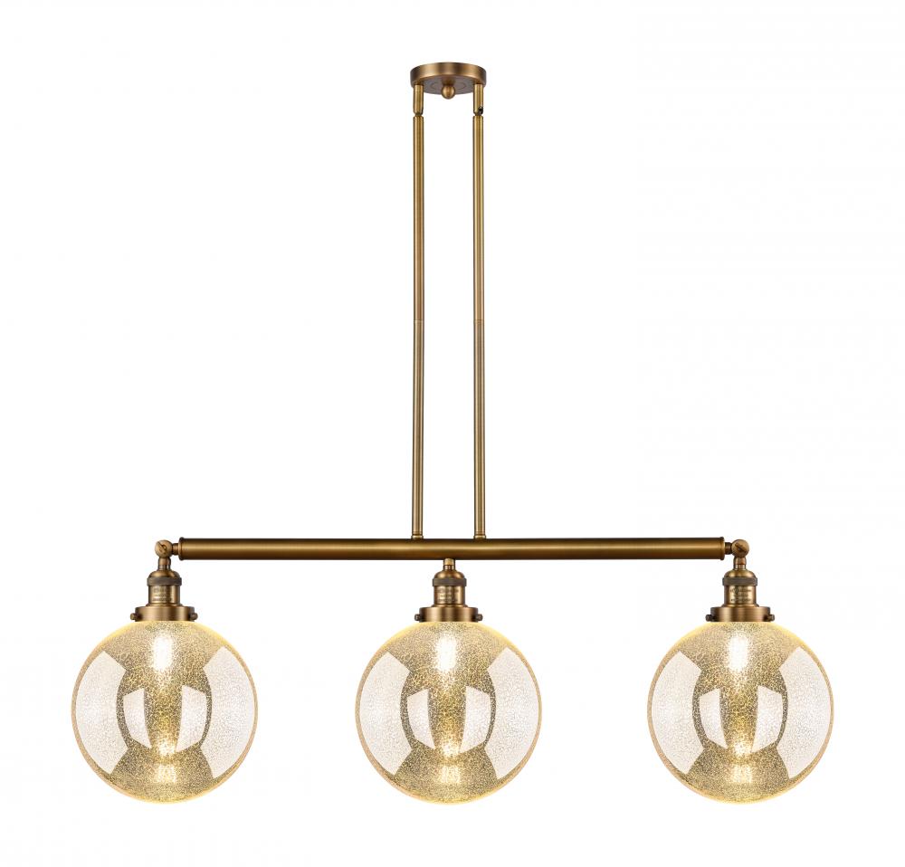 Beacon - 3 Light - 42 inch - Brushed Brass - Stem Hung - Adjustable Island Light