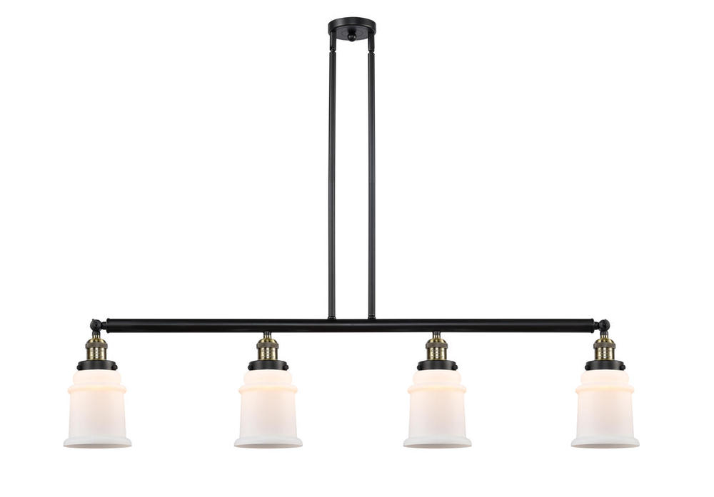 Canton - 4 Light - 51 inch - Black Antique Brass - Stem Hung - Adjustable Island Light