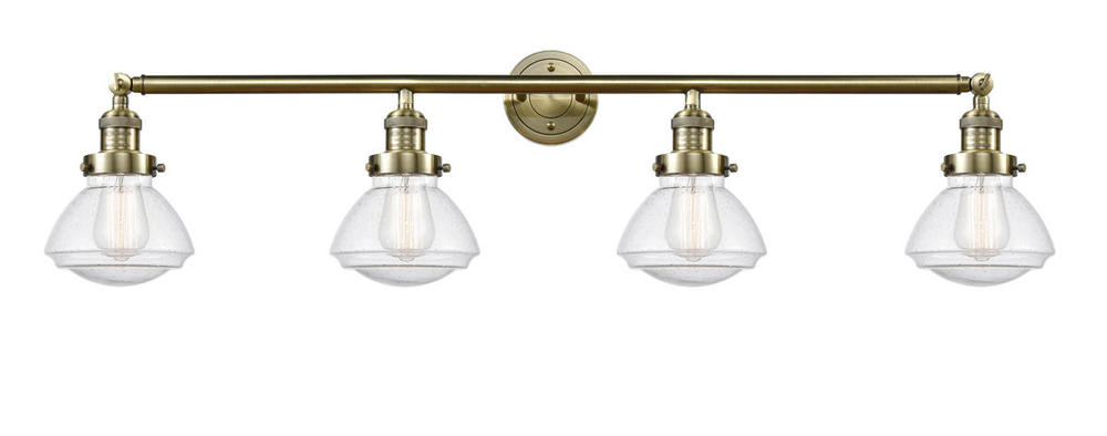 Olean - 4 Light - 43 inch - Antique Brass - Bath Vanity Light