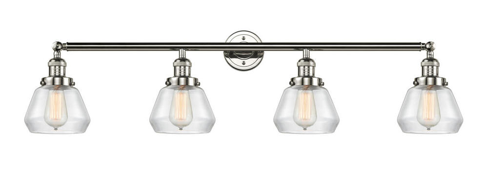 Fulton - 4 Light - 43 inch - Polished Nickel - Adjustable Bath Vanity Light