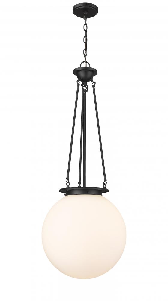 Beacon - 1 Light - 16 inch - Matte Black - Chain Hung - Pendant