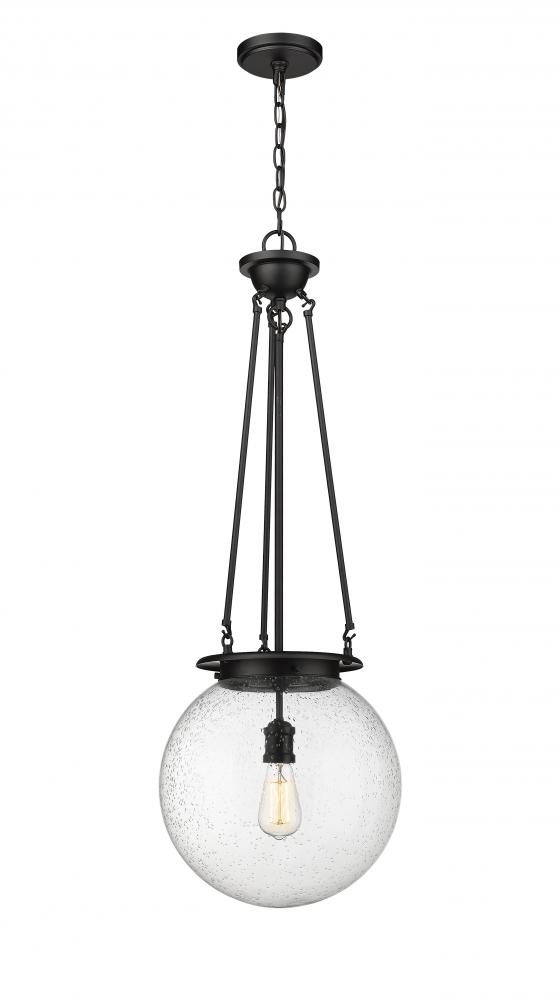 Beacon - 1 Light - 14 inch - Matte Black - Chain Hung - Pendant