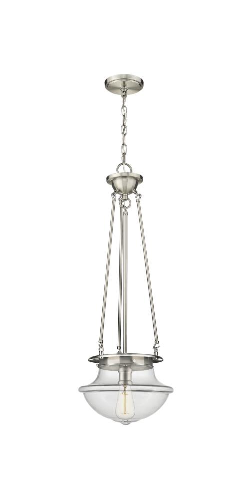 Oxford - 1 Light - 12 inch - Satin Nickel - Pendant