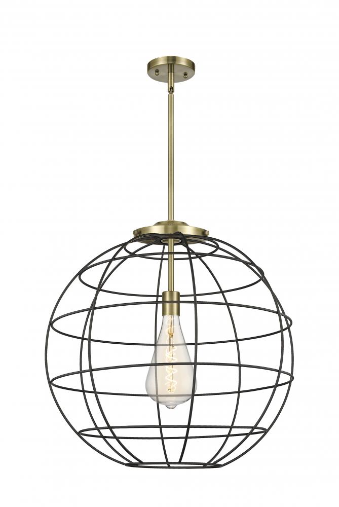 Lake Placid - 1 Light - 22 inch - Antique Brass - Multi Pendant