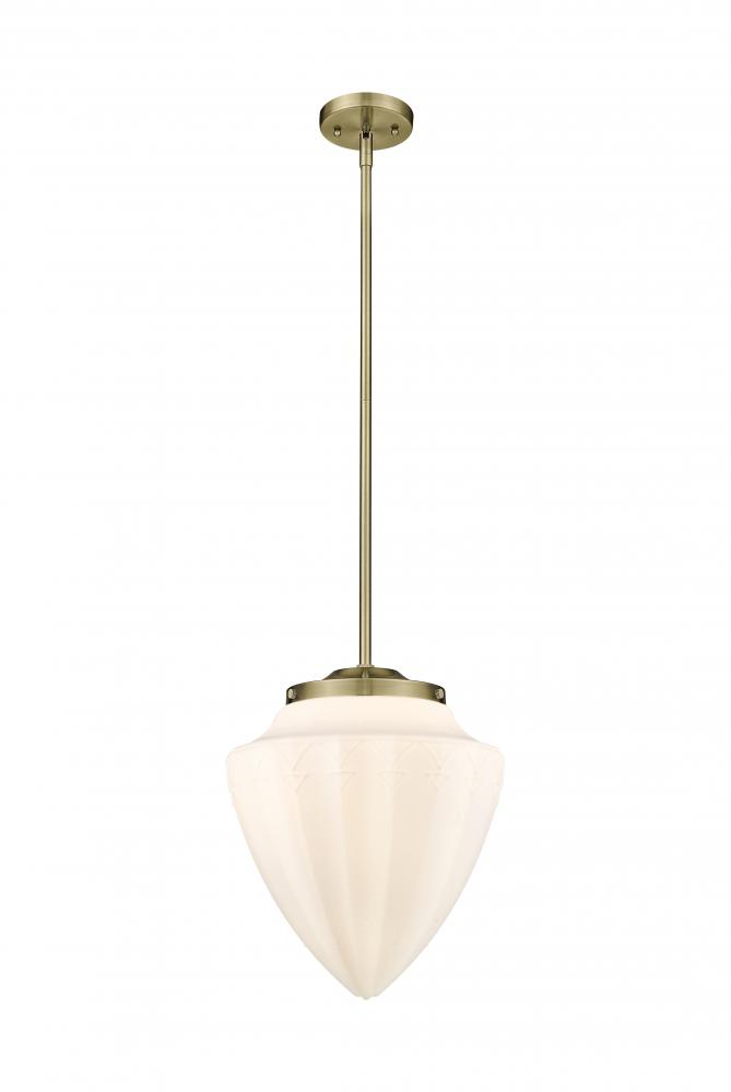 Beacon - 1 Light - 16 inch - Antique Brass - Stem Hung - Pendant