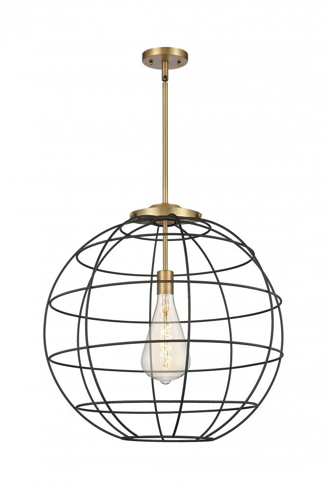 Lake Placid - 1 Light - 22 inch - Brushed Brass - Multi Pendant