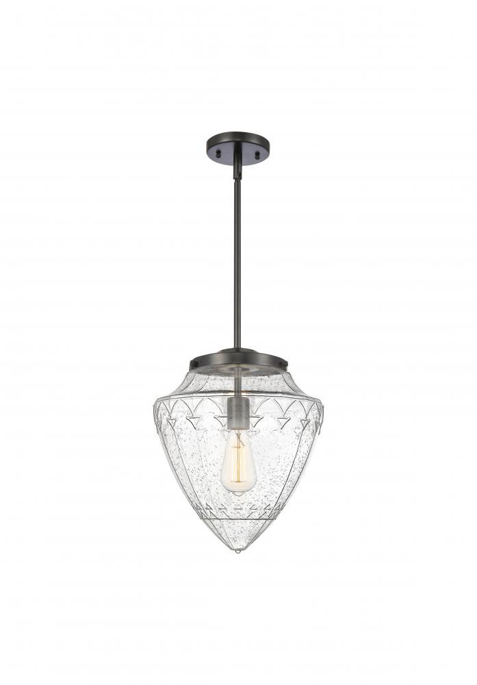 Beacon - 1 Light - 16 inch - Matte Black - Stem Hung - Pendant