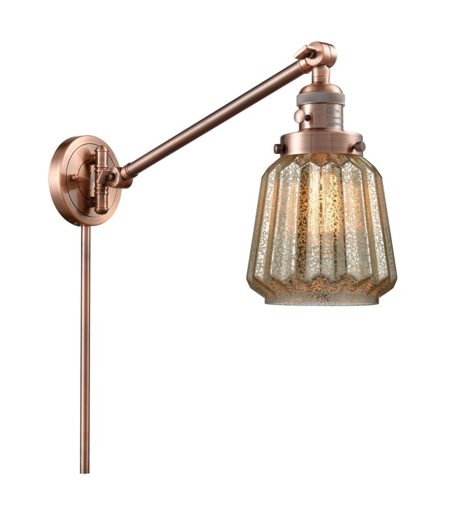 Chatham - 1 Light - 8 inch - Antique Copper - Swing Arm