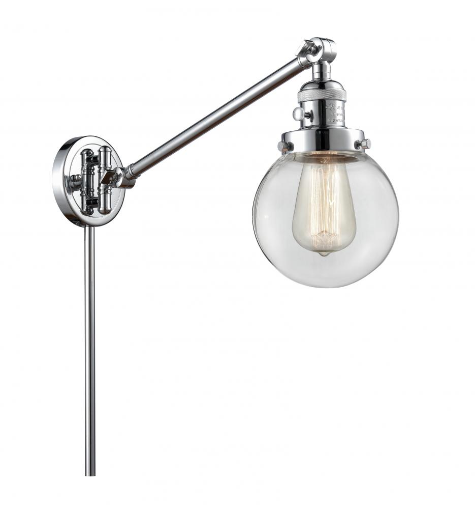 Beacon - 1 Light - 6 inch - Polished Chrome -Adjustable Swing Arm