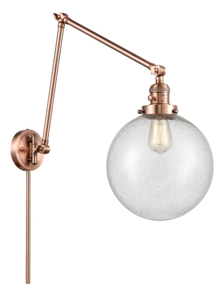 Beacon - 1 Light - 10 inch - Antique Copper -Adjustable Swing Arm