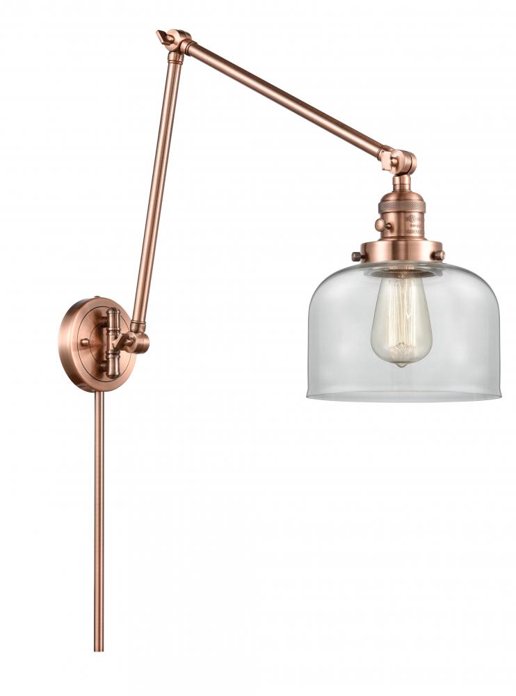 Bell - 1 Light - 8 inch - Antique Copper - Swing Arm