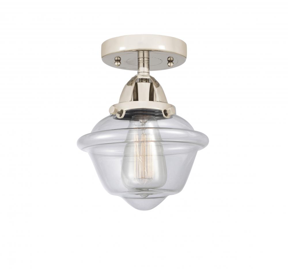 Oxford - 1 Light - 8 inch - Polished Nickel - Semi-Flush Mount