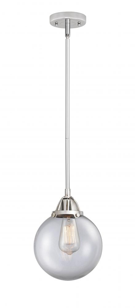 Beacon - 1 Light - 8 inch - Polished Chrome - Cord hung - Mini Pendant