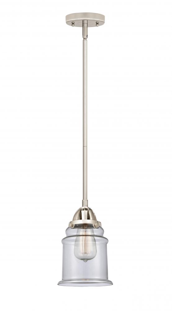 Canton - 1 Light - 6 inch - Polished Nickel - Cord hung - Mini Pendant