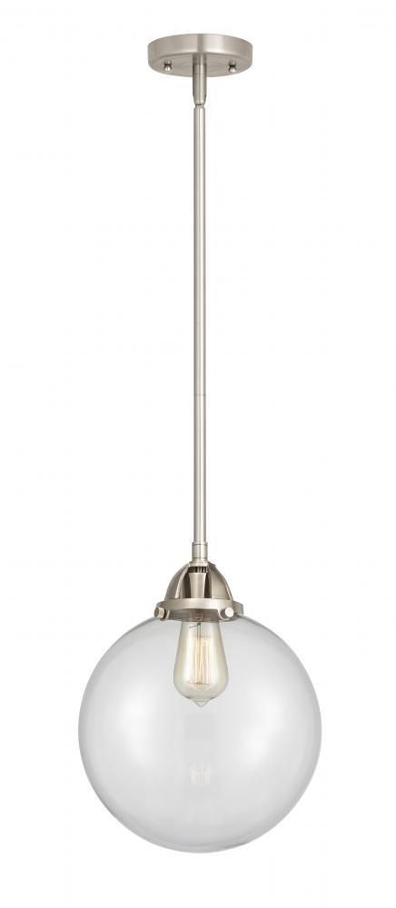 Beacon - 1 Light - 10 inch - Brushed Satin Nickel - Cord hung - Mini Pendant